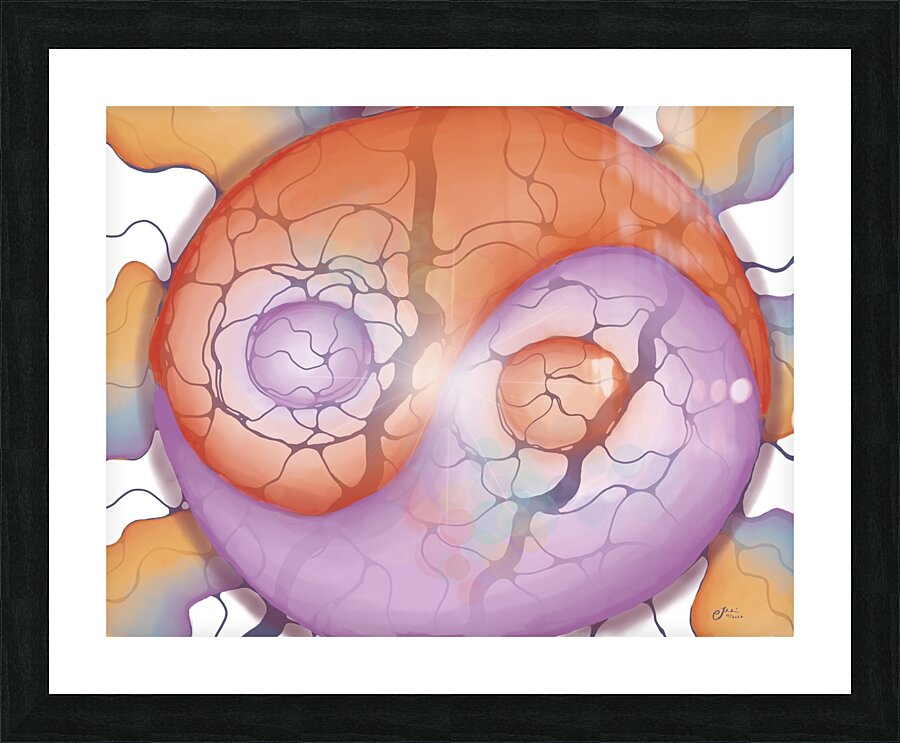 Into the Yin of Things Picture Frame print