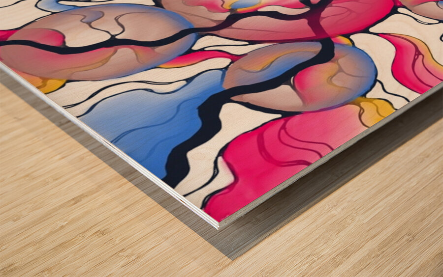 Candied Wishes Wood print