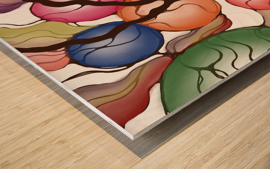 8 Ball in the Corner Pocket Wood print