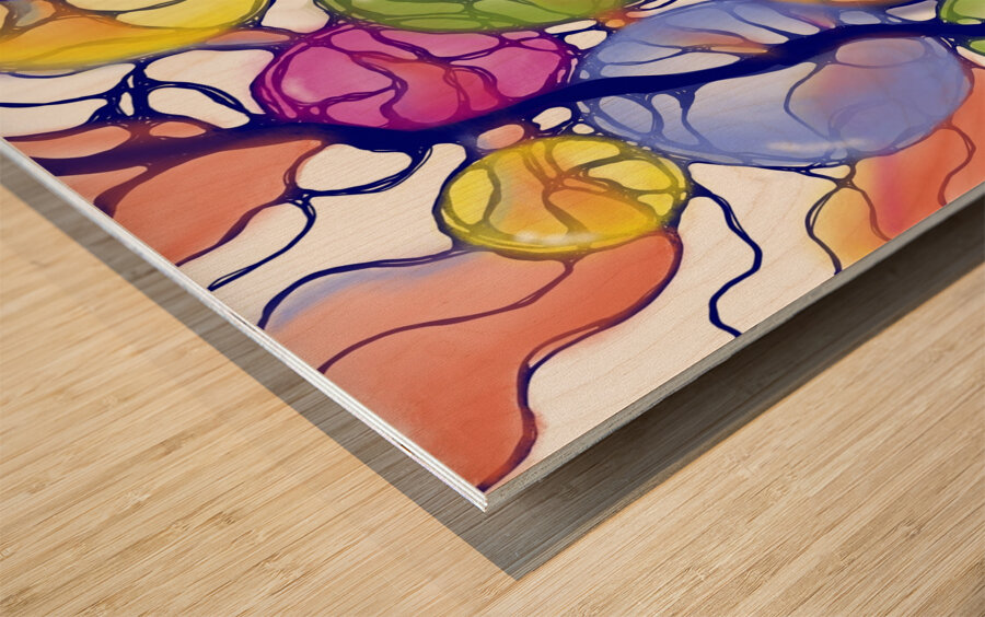 Carnival Ride Wood print