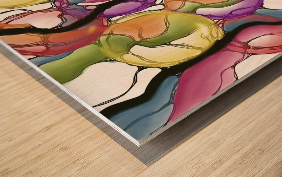 Grannys Garden Wood print