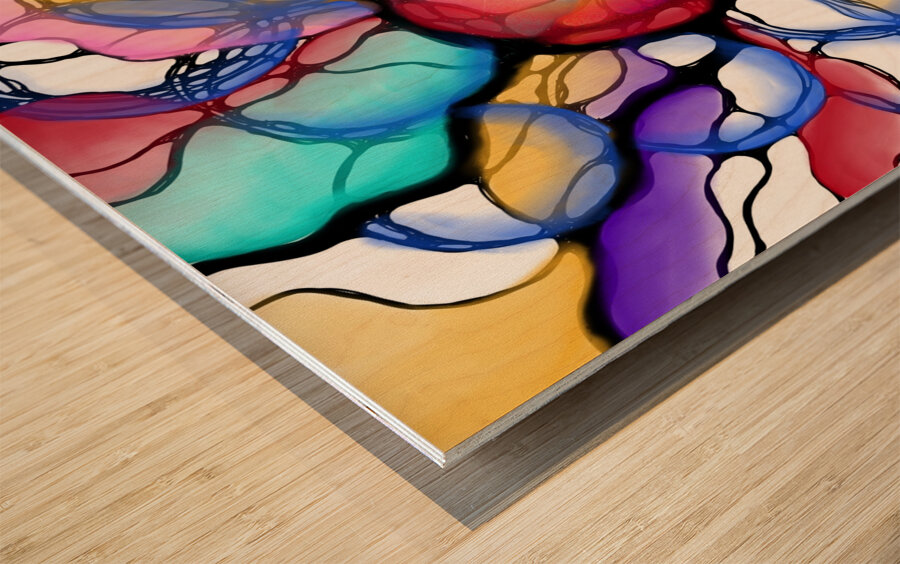 Sea Glass Wood print