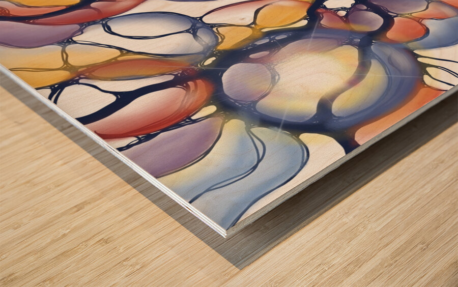 Smoke on the Water Wood print