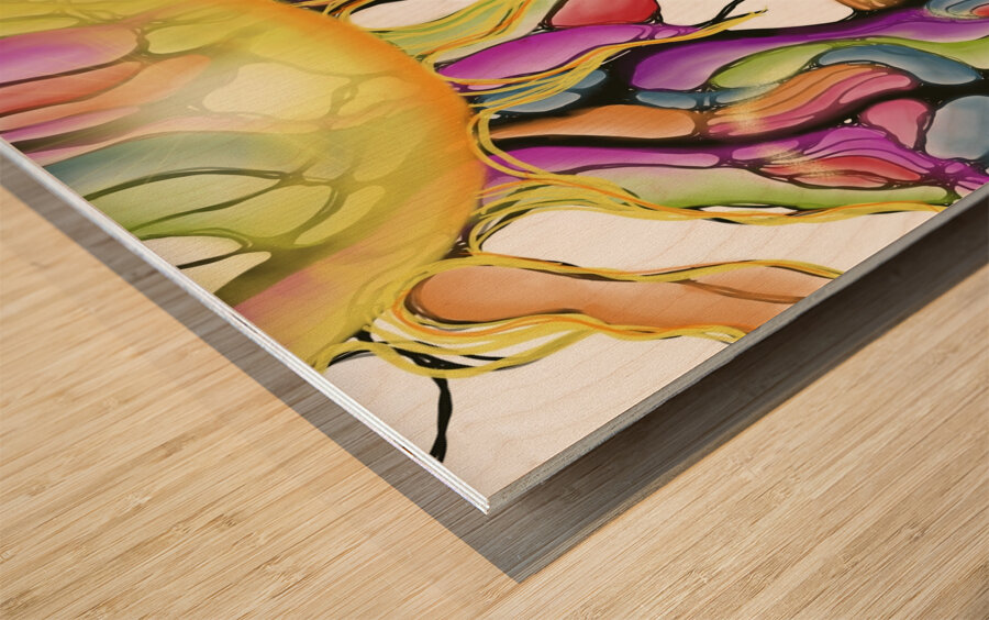 Sunshine Daydream Wood print